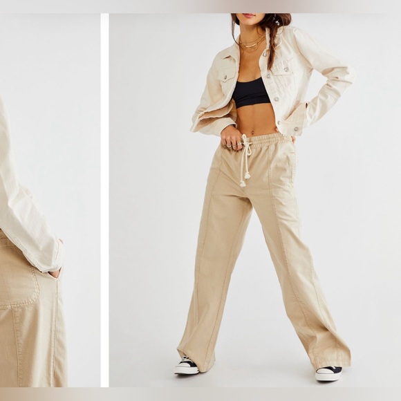 NWT Free People We the Free Rumors Denim Jacket - Ecru Ivory cream - small - Picture 5 of 10